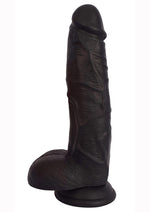 Load image into Gallery viewer, Jock Realistic Dildo with Balls - Black - 9in
