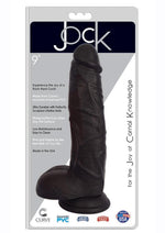 Load image into Gallery viewer, Jock Realistic Dildo with Balls - Black - 9in
