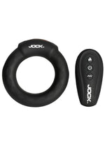 Load image into Gallery viewer, Jock Rumbler Vibrating and Warming Rechargeable Silicone C-Ring 1.8in with Remote - Black
