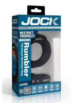 Load image into Gallery viewer, Jock Rumbler Vibrating and Warming Rechargeable Silicone C-Ring 1.8in with Remote - Black
