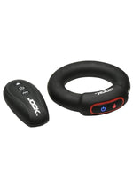 Load image into Gallery viewer, Jock Rumbler Vibrating and Warming Rechargeable Silicone C-Ring 2in with Remote - Black
