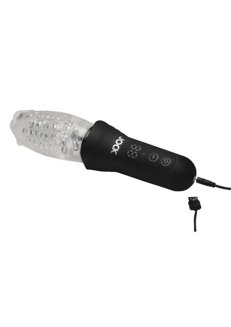 Jock Spinning, Thrusting, and Vibrating Rechargeable Masturbator