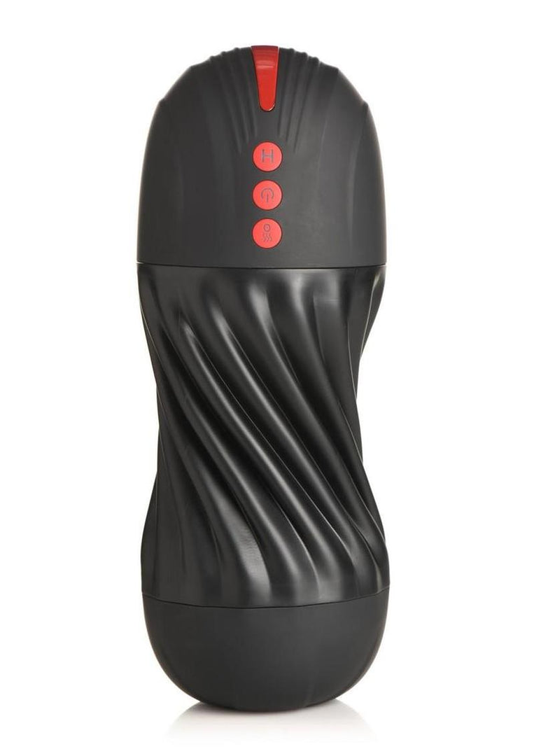 Jock Sucking and Vibrating Rechargeable Masturbator