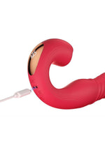 Load image into Gallery viewer, Joi Thrust 2 Pressure Sensing App Controlled Thrusting G-Spot Silicone Rechargeable Vibrator and Tongue Clit Licker