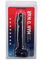 Load image into Gallery viewer, Jumbo Jack Man O&#39; War Dildo - Black - 10in
