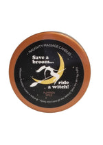 Load image into Gallery viewer, Kama Sutra Halloween Mini Massage Candle 1oz Ride A Witch - Pumpkin Spice
