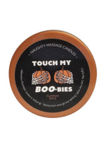 Load image into Gallery viewer, Kama Sutra Halloween Mini Massage Candle 1oz Touch My Boo-Bies - Pumpkin Spice
