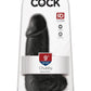 King Cock Chubby Dildo - Black - 9in