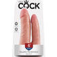 King Cock Double Penetrator Dildo - Flesh/Vanilla