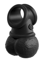 Load image into Gallery viewer, King Cock Elite Crown Jewels Vibrating Rechargeable Silicone Balls and Cockring
