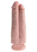Load image into Gallery viewer, King Cock Two Cocks One Hole Dildo - Flesh/Vanilla - 7in
