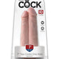 King Cock Two Cocks One Hole Dildo - Flesh/Vanilla - 7in