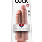 King Cock Two Cocks One Hole Dildo - Flesh/Vanilla - 9in