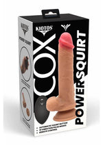 Load image into Gallery viewer, Kiotos Cox Power Squirt Vibration Rechargeable Silicone Dildo with Remote Control - Vanilla
