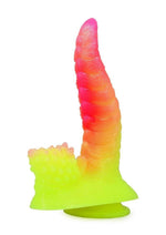 Load image into Gallery viewer, Kiotos Monstar Cox Stegocock Silicone Dildo with Suction Cup - Red/Yellow