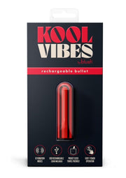 Kool Vibes Rechargeable Mini Bullet - Cherry/Red