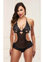 Load image into Gallery viewer, Lace Teddy - Black - Large/Medium
