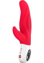 Load image into Gallery viewer, Lady Bi Silicone Vibrator with Clitoral Stimulator - India - Red
