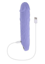 Load image into Gallery viewer, Large Purple Fantasy Rechargeable Silicone Vibrator
