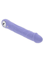 Load image into Gallery viewer, Large Purple Fantasy Rechargeable Silicone Vibrator - Purple

