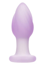 Load image into Gallery viewer, Lavender Haze Ridge Probe Silicone Rechargeable Anal Plug - Purple/White