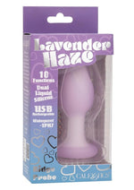 Load image into Gallery viewer, Lavender Haze Ridge Probe Silicone Rechargeable Anal Plug - Purple/White