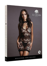Load image into Gallery viewer, Le Desir Criss Cross Neck Mini Dress - Black - One Size