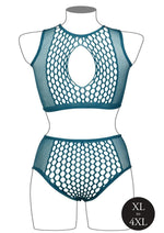 Load image into Gallery viewer, Le Desir Duo Net Key Hole Bra

