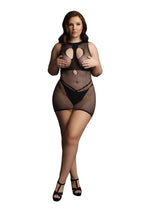 Load image into Gallery viewer, Le Desir Duo Net Open Cup Mini Dress