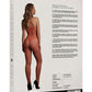 Le Desir Fishnet and Lace Bodystocking - One Size - Sunset Glow