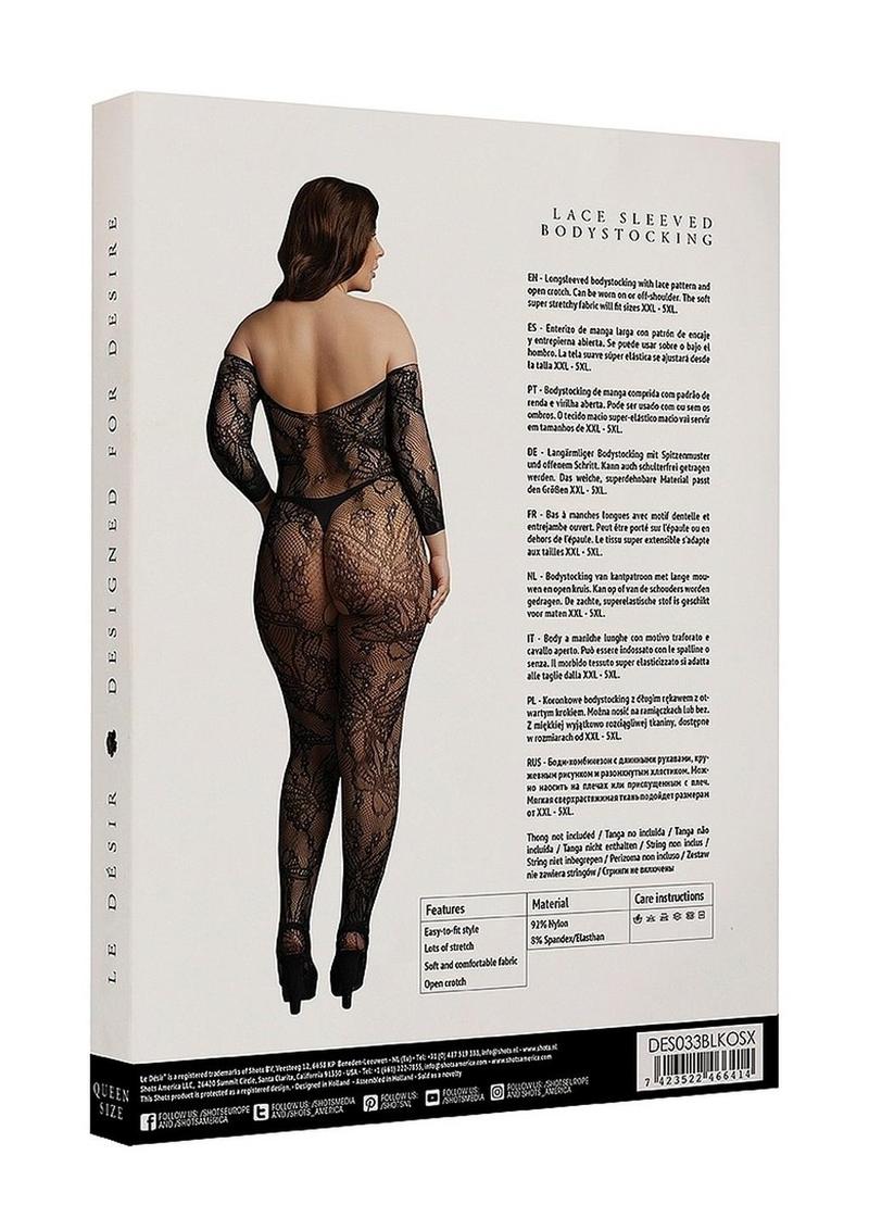 Le Desir Lace Sleeved Bodystocking