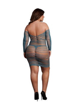 Load image into Gallery viewer, Le Desir Long Sleeved Net Mini Dress