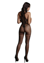 Load image into Gallery viewer, Le Desir Net High Neck Bodystocking - Black - One Size
