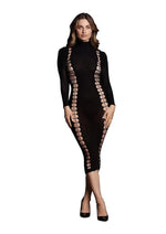 Load image into Gallery viewer, Le Desir Shade Carme Xi Dress with Turtleneck - Black - One Size
