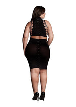 Load image into Gallery viewer, Le Desir Shade Kala Xxxvii Two Piece with Turtleneck, Crop Top and Skirt
