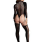 Le Desir Shade Kalyke Xxiii Bodystocking with Turtleneck