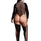 Le Desir Shade Kalyke Xxiii Bodystocking with Turtleneck