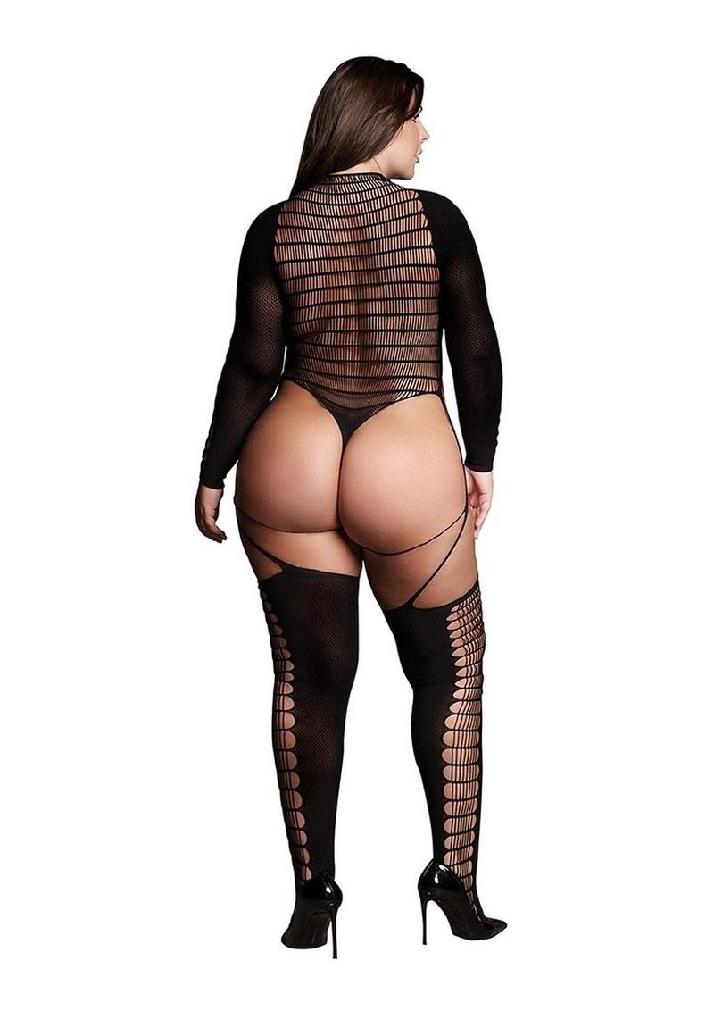 Le Desir Shade Kalyke Xxiii Bodystocking with Turtleneck