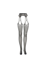 Load image into Gallery viewer, Le Desir Shredded Suspender Pantyhose