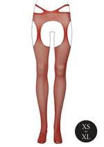 Load image into Gallery viewer, Le Desir Suspender Pantyhose with Strappy Waist - One Size - Sunset Glow - Orange - One Size