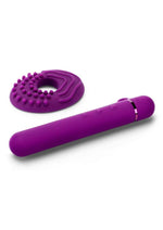 Load image into Gallery viewer, Le Wand Baton Rechargeable Silicone Vibrator - Cherry/Purple
