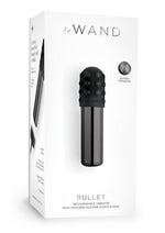 Load image into Gallery viewer, Le Wand Bullet Rechargeable Vibrator with Textured Silicone Sleeve and Ring - Black
