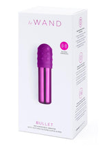 Load image into Gallery viewer, Le Wand Bullet Rechargeable Vibrator with Textured Silicone Sleeve and Ring - Cherry/Purple