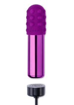 Load image into Gallery viewer, Le Wand Bullet Rechargeable Vibrator with Textured Silicone Sleeve and Ring