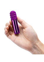 Load image into Gallery viewer, Le Wand Bullet Rechargeable Vibrator with Textured Silicone Sleeve and Ring