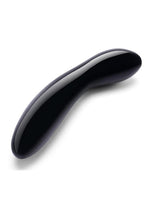 Load image into Gallery viewer, Le Wand Crystal G-Wand with Silicone Ring - Black Obsidian - Black