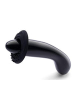 Load image into Gallery viewer, Le Wand Crystal G-Wand with Silicone Ring - Black Obsidian