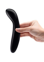 Load image into Gallery viewer, Le Wand Crystal G-Wand with Silicone Ring - Black Obsidian