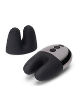 Load image into Gallery viewer, Le Wand Double Vibe Rechargeable Silicone Rabbit Vibrator - Black
