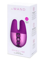Load image into Gallery viewer, Le Wand Double Vibe Rechargeable Silicone Rabbit Vibrator - Cherry/Purple
